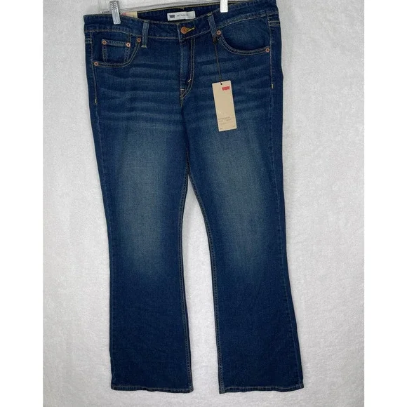 Levi's Jeans Levis Womens Bootcut Jean New Size Long Dark